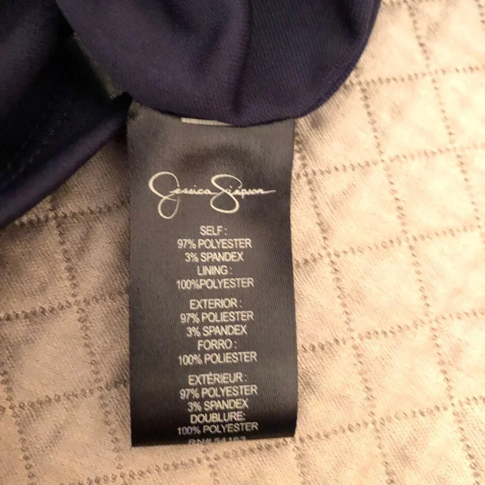 NWOT 👗 Jessica Simpson Women's Printed Peasant Dress - Picture 8 of 10